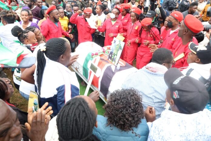 Boniface Kariuki Mourners at the burial of slain Boniface Kariuki.July,11,2025.