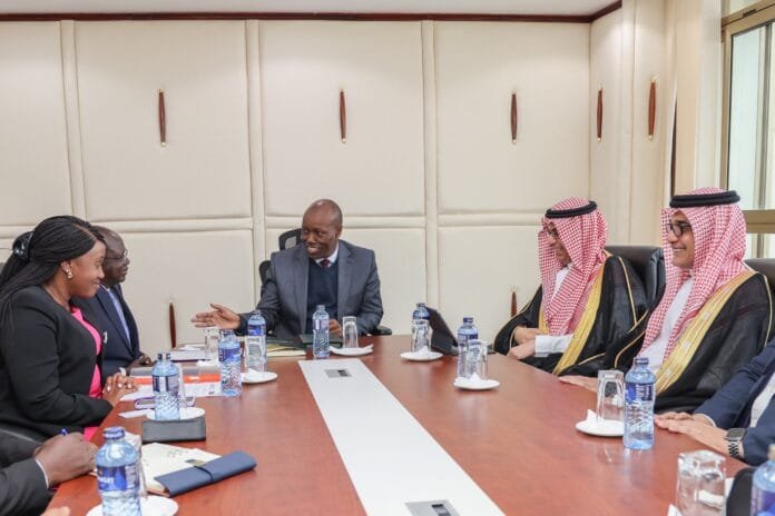 Trade CS Lee Kinyanjui meeting the Saudi Exim bank delegation/photo courtesy
