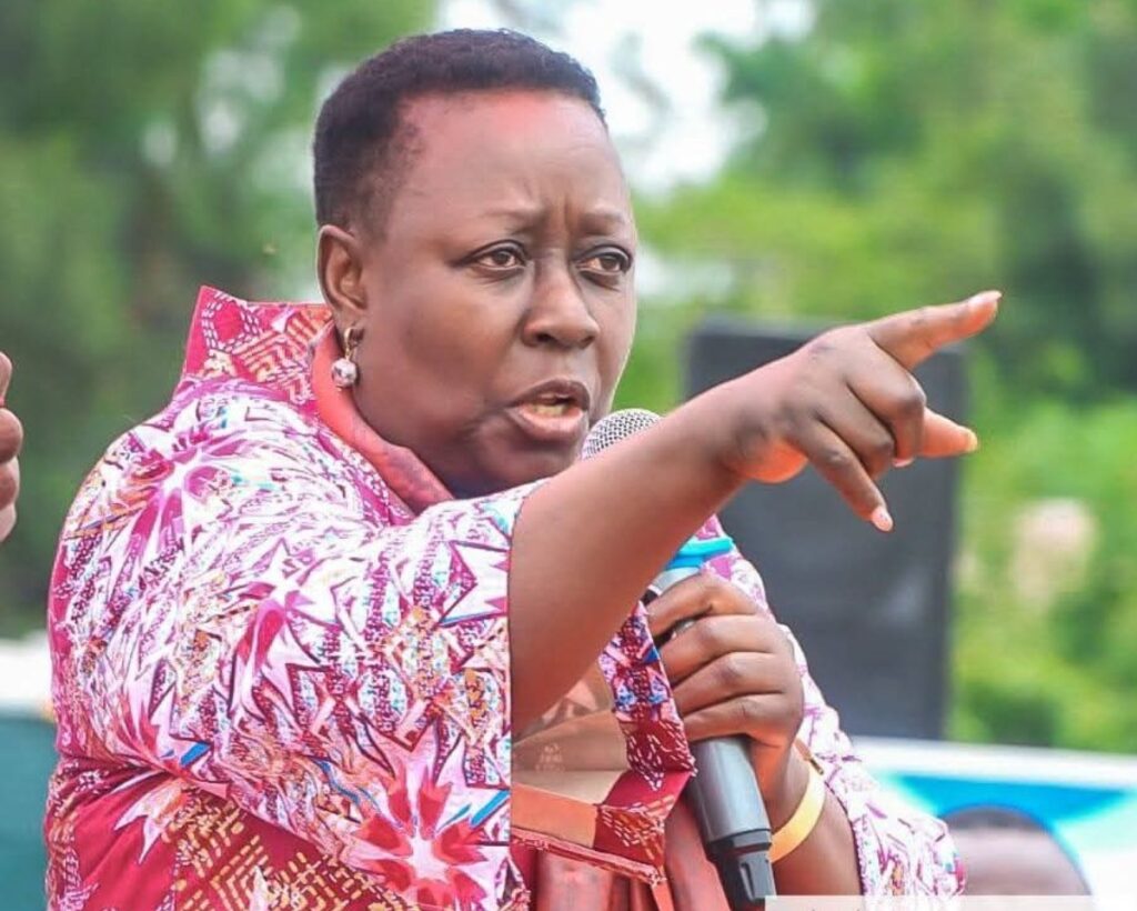 Former Prime Minister Raila Odinga's younger sister and Kisumu Woman Representative Ruth Odinga.