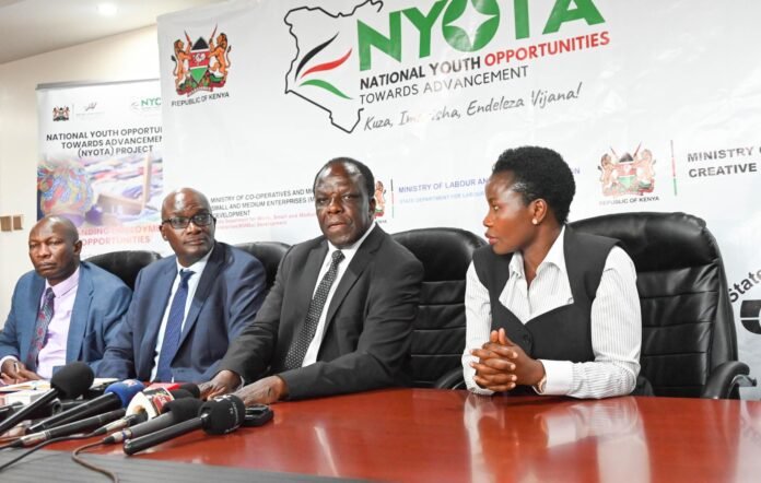 Ministry of Cooperatives & MSMEs Development leadership give press statement on status of NYOTA project