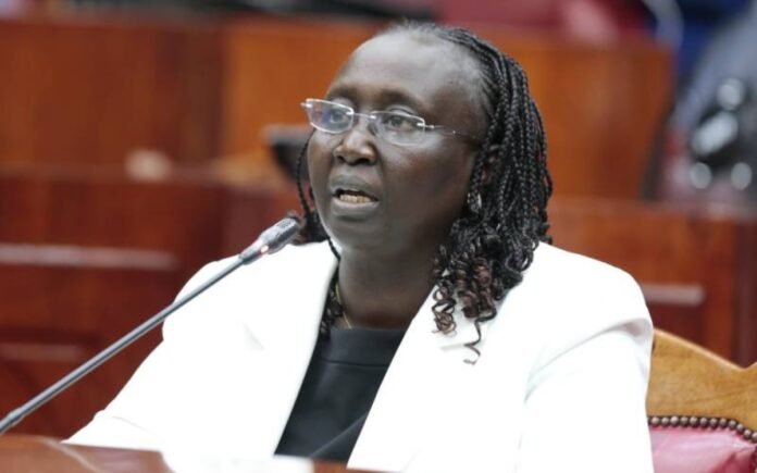 Hannah Cheptumo Gender, Culture and Children’s Services Cabinet Secretary Hannah Cheptumo. Photo/Courtesy