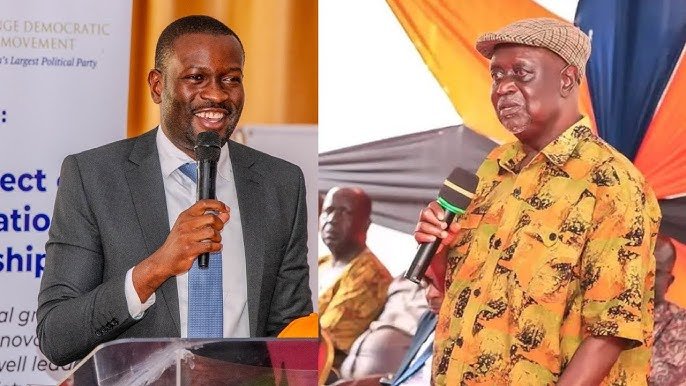In the image, Senator and ODM secretary General Sfuna and ODM Boss Oburu. In the image, Senator and ODM secretary General Sfuna and ODM Boss Oburu.