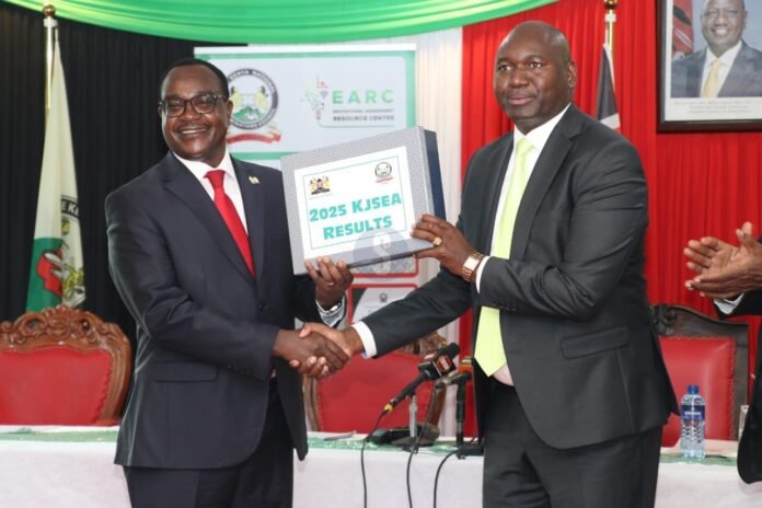 Education CS Julius Ogamba. Education cabinet secretary Julius Ogamba receives the grade 9 2025 KJSEA results from basic education principal secretary Julius Bitok during the official release of the Kenya Junior School Education Assessment (KJSEA) results at the New Mtihani house, Nairobi on December 11, 2025