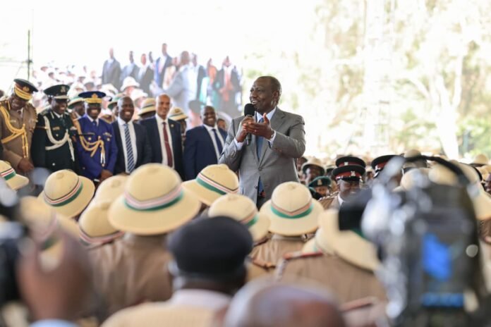 G7Jrq1tWQAAmn1L President William Ruto addressing chiefs at the State House on December 2, 2025. Photo/PCS