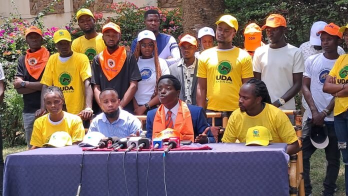 Kasmuel McOure addressing the press. Photo/Courtesy