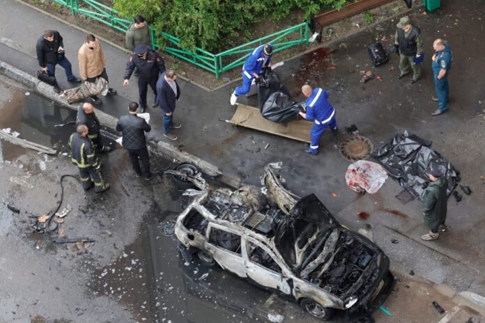 Russian general killed by Moscow car bomb, in latest attack on top military officers