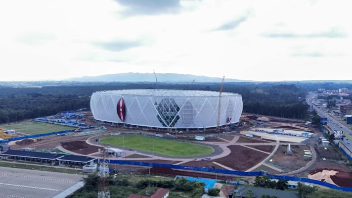 Talanta International Stadium Progress on the Raila Odinga International Stadium, a key venue for AFCON 2027 and youth sports development.