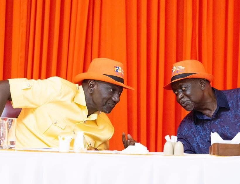 Oburu Odinga with President Ruto