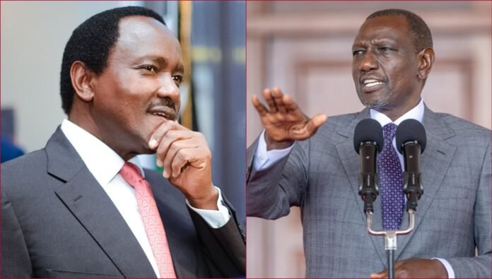 President William Ruto and Wiper leader Kalonzo Musyoka Collage/Y News