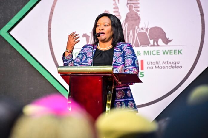 Tourism and Wildlife Cabinet Secretary Rebecca Miano, speaking in Nairobi during the opening of the week-long festivities.