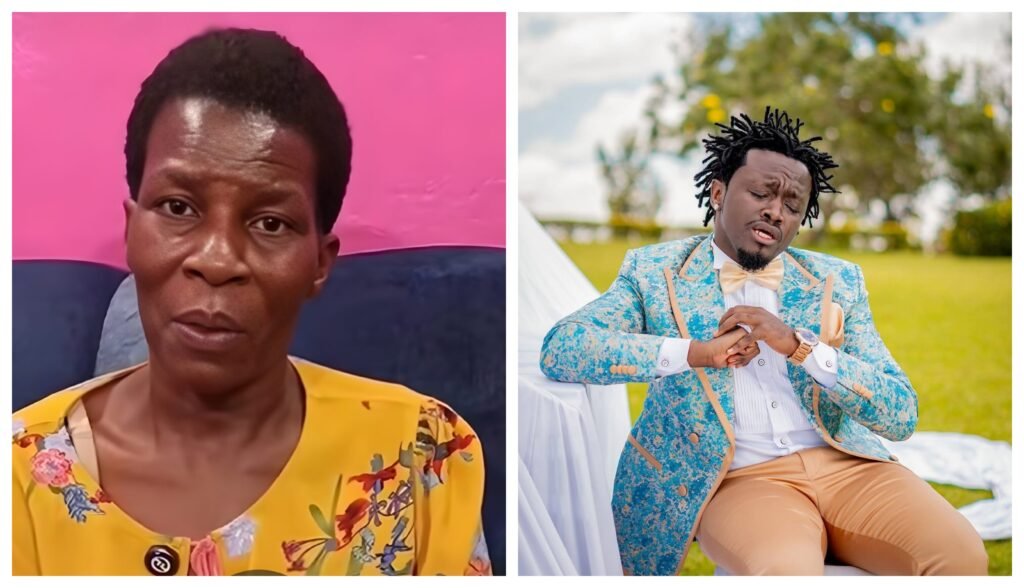 Musician Bahati and Judith Makokha, who claims to be his mother, during emotional reunion in Nairobi
