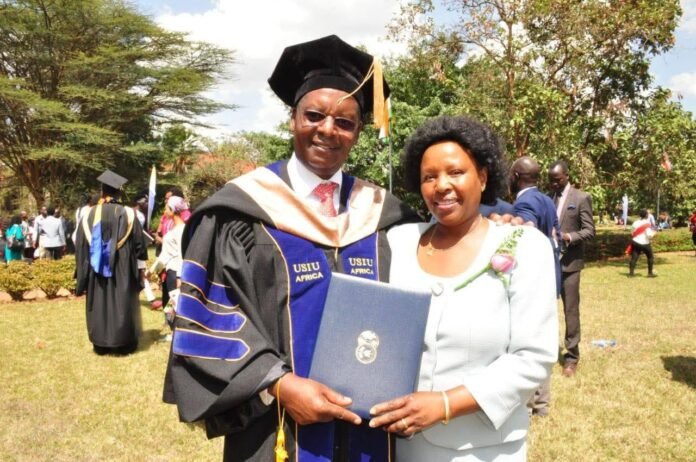 BeFunky-photo (27) Former Majority leader Amos Kimunya, alongside his late wife Lucy Wanjiru.