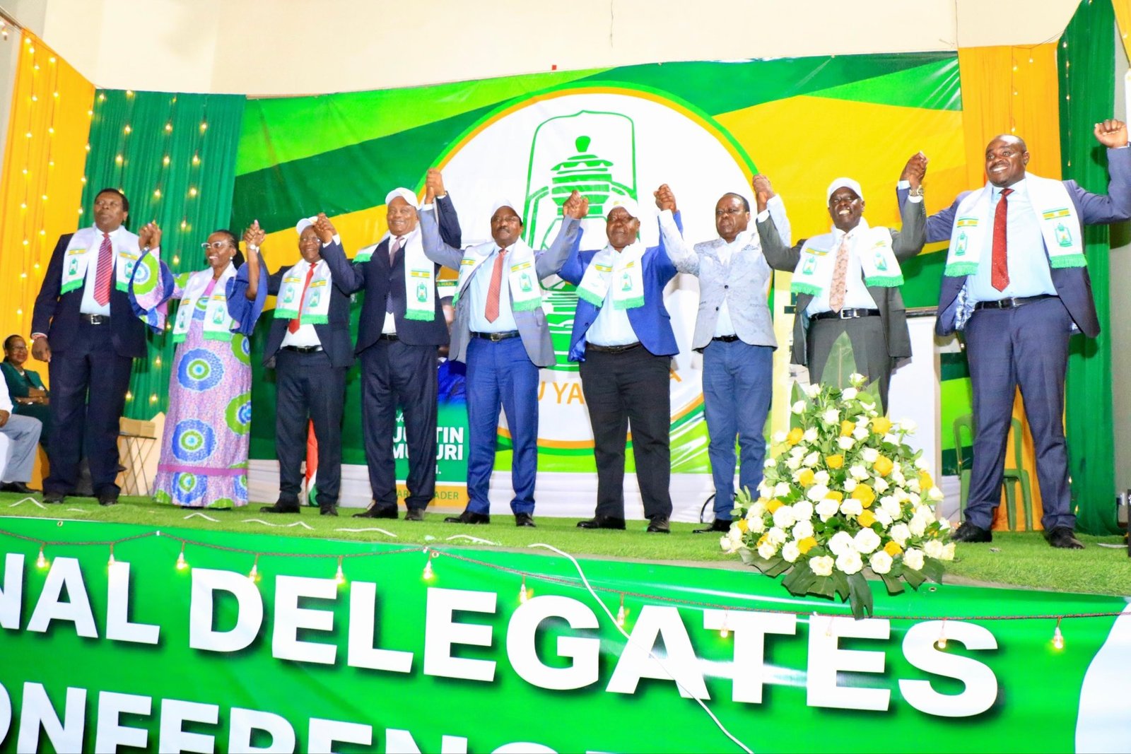 BeFunky-photo (5) Leaders of the United Opposition at the Democratic Party (DP) National Delegates Congress held at Ufungamano House in Nairobi.
