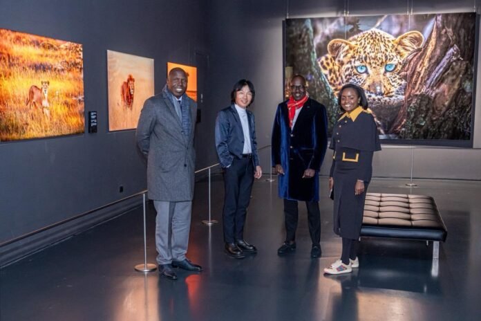 BeFunky-photo (8) Legendary Chinese photographer Luo Hong and Principal Secretary for Foreign Affairs Korir Sing'oei in Beijing art museum