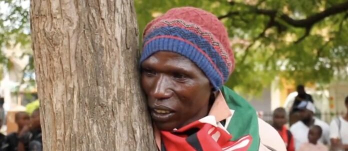 BeFunky-photo (80) Nanyuki resident Paul Kago takes up 96-hour tree hugging challenge / Screengrab