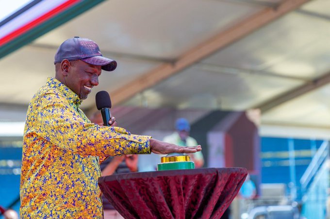 President Ruto during the disbursement of the NYOTA fund to youth in Machakos County. President Ruto during the disbursement of the NYOTA fund to youth in Machakos County.