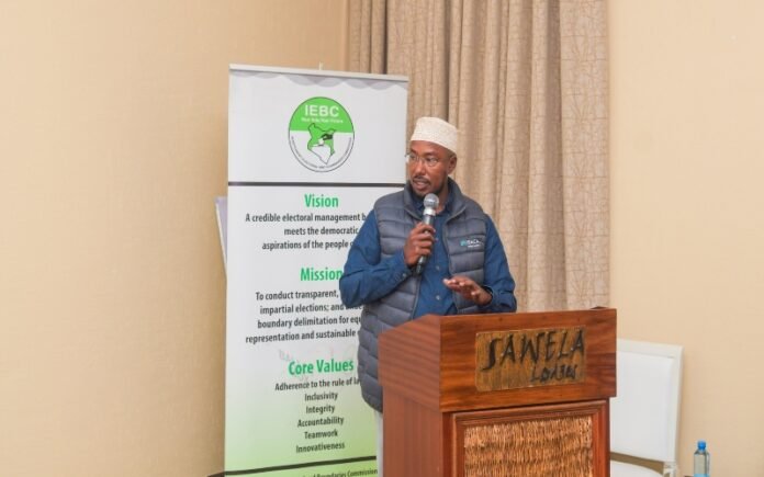 G-yUIjbWQAA9r-Z IEBC CEO Marjan Hussein Marjan speaks during a joint national planning workshop on January 16, 2026, in Naivasha.