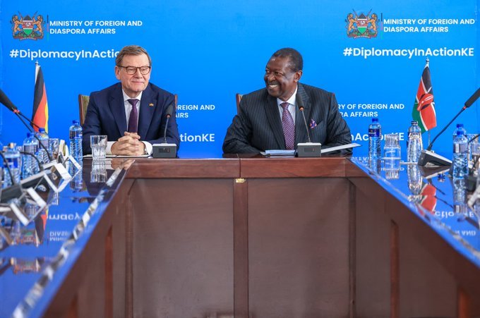 G_MeOHnawAA-XPo H.E. Dr. Johann Wadephul, German Foreign Minister, held bilateral talks with Kenya’s Prime Cabinet Secretary and Foreign Affairs Cabinet Secretary, H.E. Dr. Musalia Mudavadi, in Nairobi.