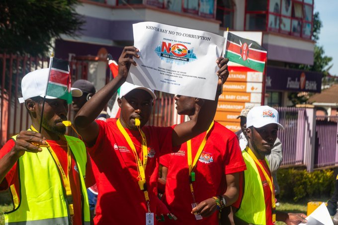 G_SI-jrWoAA-kzV Youth Take Lead in Anti-Corruption Awareness with 350km Walk to Nairobi