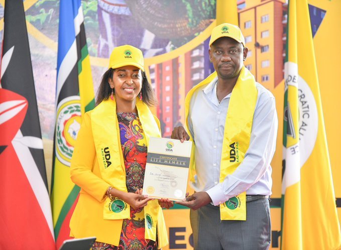 G_wGA1cXIAA7v34 Roysambu aspirant Faith Mwaura has defected from Moses Kuria’s Chama Cha Kazi to UDA as the ruling party ramps up 2027 preparations.