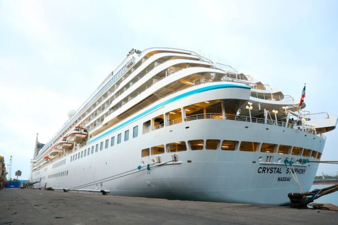 MV Crystal Symphony Over 1,000 tourists aboard MV Crystal Symphony disembark at the Port of Mombasa, ready to explore Kenya’s wildlife, culture, and vibrant city streets during the 2026 cruise season.
