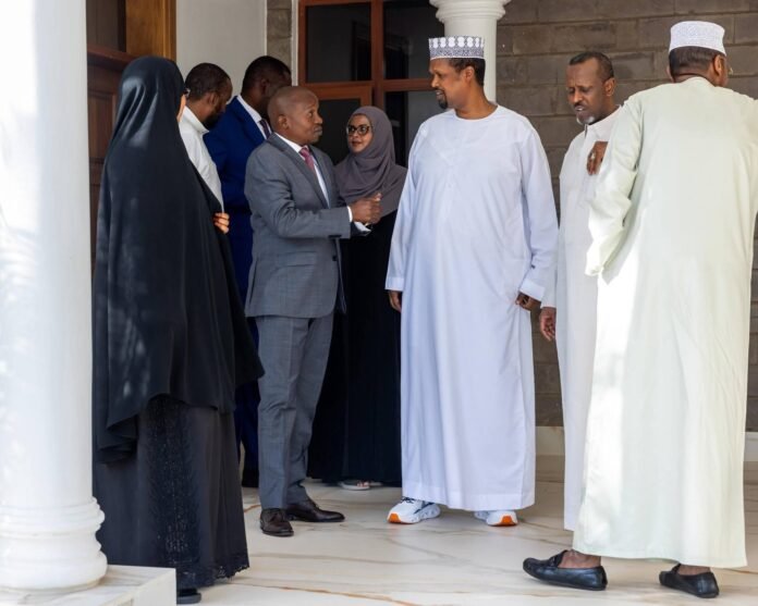 IMG_4558 DP Kithure Kindiki meets Mandera Senator Ali Roba and county MPs to coordinate urgent food, water, and livestock relief for communities affected by drought.