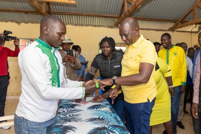 UDA Grassroots elections “President Ruto votes in UDA grassroots elections, joining party members across 20 counties to elect local leaders. Photo: William Ruto (X)
