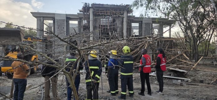 IMG_4779 Two people die and seven others are injured after a building under construction collapses in Karen, Nairobi, marking a second major collapse in a week.