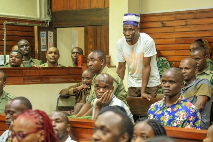 IMG_5032 Courtroom in Mombasa during the Shakahola massacre trial where co-accused pleads guilty.