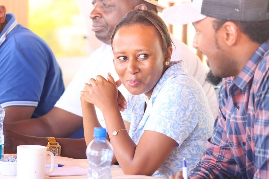 Njeri Maina listens during a meeting of Democracy for the Citizens Party legislators at a Coast retreat.