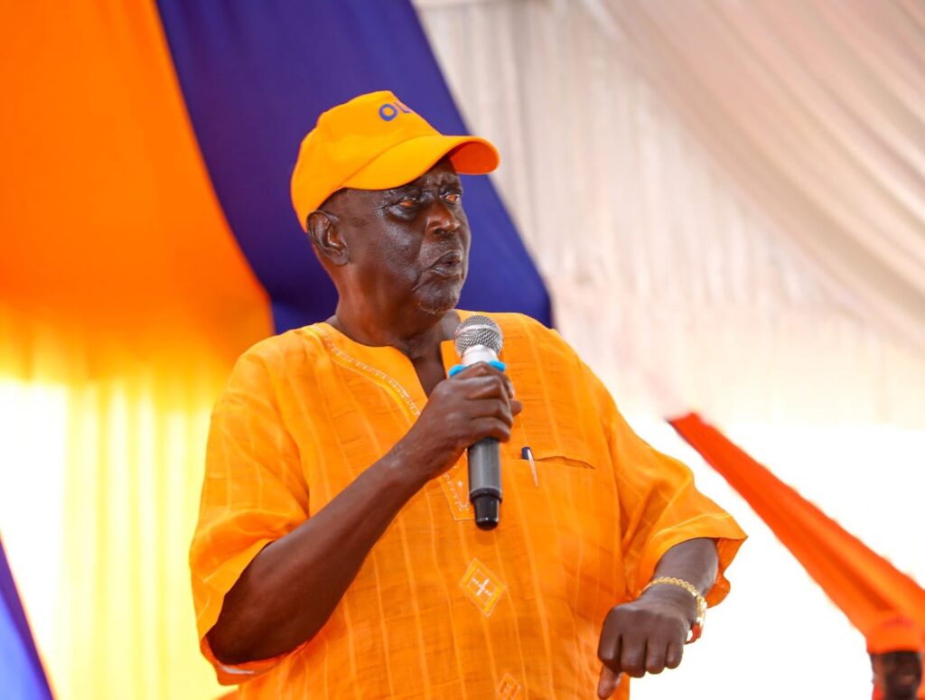 ODM boss Oburu Oginga addresses party delegates in Kakamega on January 18, 2026, as the party ramps up grassroots mobilisation ahead of 2027 power-sharing talks with UDA.