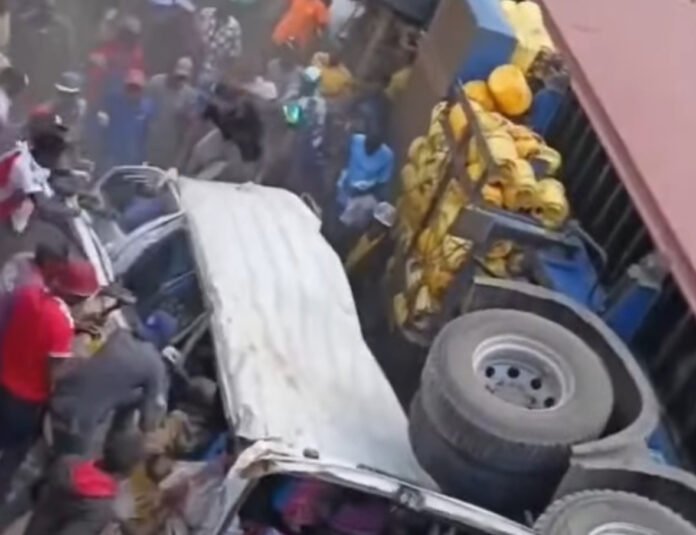 Accident Nairobi-Nakuru Highway Seven people were killed and at least 11 injured after a truck crashed into a matatu near Kariandusi along the Nairobi–Nakuru highway, police say.