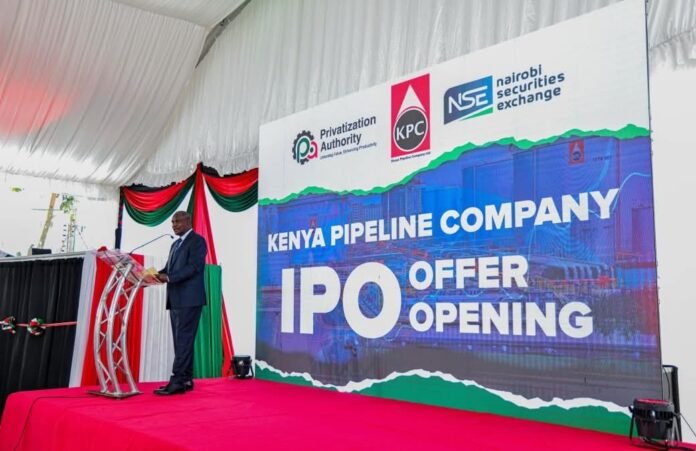 Treasury CS John Mbadi launches the Kenya Pipeline IPO at the NSE, opening up public ownership and boosting confidence in Kenya’s capital markets.