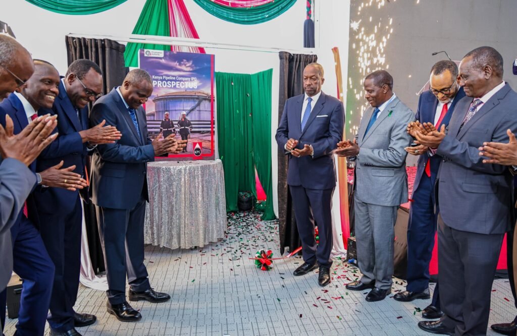 Treasury Cabinet Secretary John Mbadi during the launch of the Kenya Pipeline Company Initial Public Offering at the Nairobi Securities Exchange.