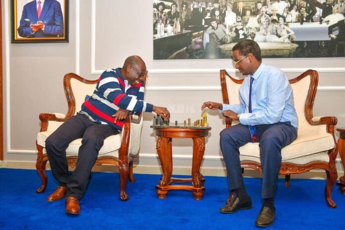 Gachagua- Fazul Mohamed Former Deputy President and DCP Leader Rigathi Gachagua and Fazul Mohamed in Nairobi.