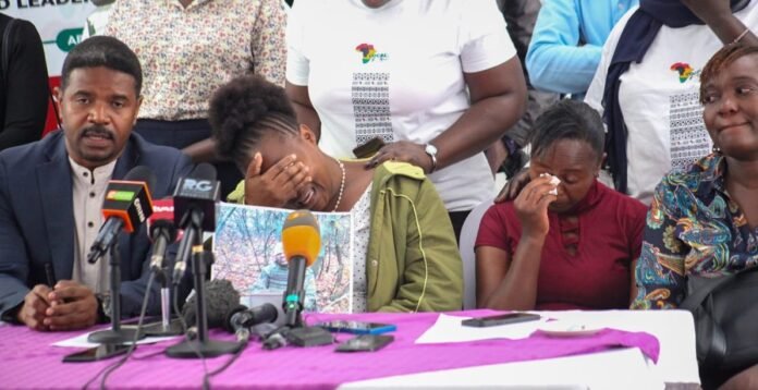 Russia-war-families A woman whose kin was recruited into the deadly Russia-Ukraine war breaks down during a press briefing in Nairobi on January 27, 2026.