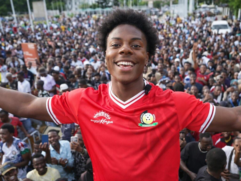 American internet sensation iShowSpeed in Nairobi