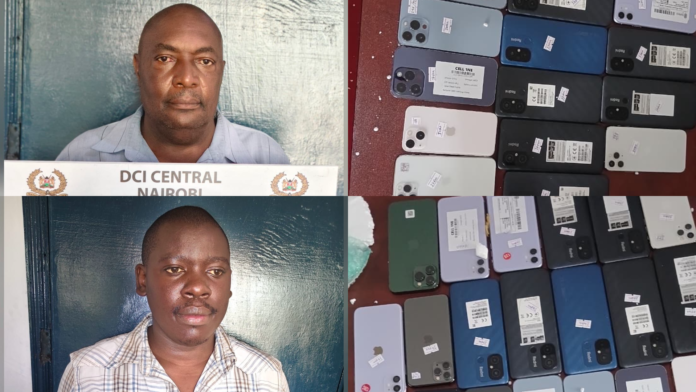 download (22) Detectives arrest two suspects after recovering over 900 stolen mobile phones in Nairobi CBD in a major crackdown