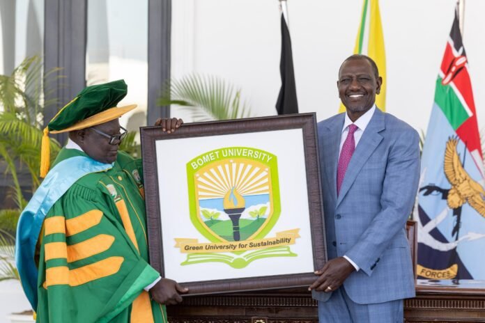 President William Ruto awards Charter to Bomet University at State House, Nairobi on February 4/2026