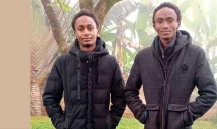 Emmanuel Mutura and Benson Njiru, famously referred to as Kianjokoma brothers.