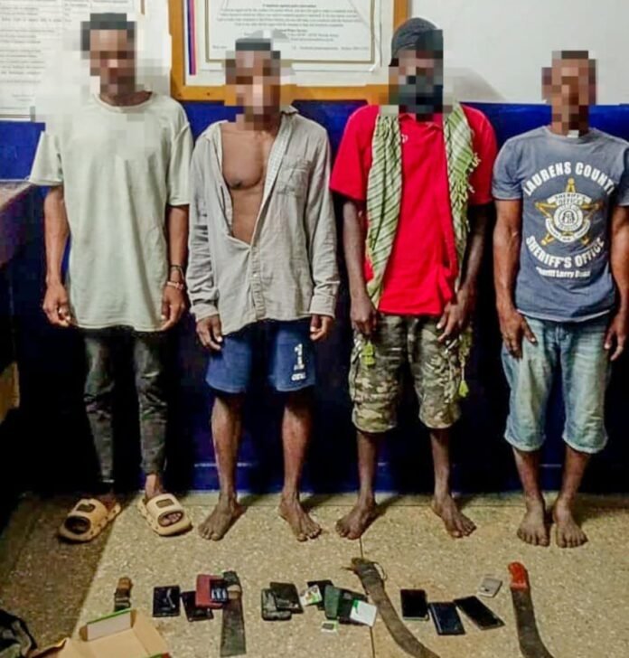 BeFunky-photo (67) Police in Kwale County arrest four suspected Panga Boys gang members after a violent robbery that left a resident seriously injured