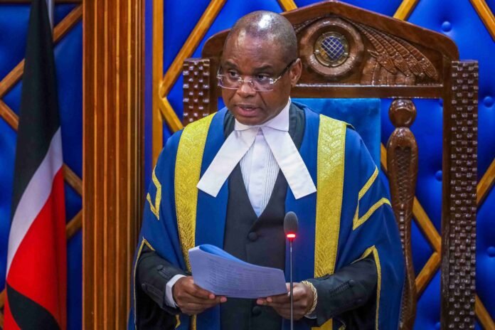 Senate Speaker Amason Kingi at a past sitting.