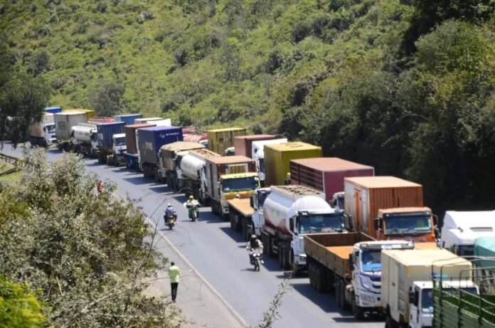 Ena Coach travel delays Gilgil weighbridge gridlock