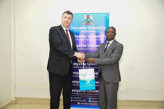 HAyE0VqWkAAjjAn The Ukrainian Ambassador paid a high-level visit to Kenyatta University to build real academic bridges, think student exchanges, joint research in agriculture, medicine, tourism and more.