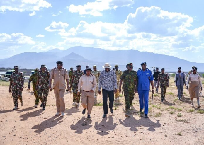 Kipchumba Murkomen Interior CS Kipchumba Murkomen and Deputy Inspector General of Police Eliud Lagat during a security assessment visit to Kainuk along the Turkana–West Pokot border as police intensify operations to stabilise Kerio Valley.
