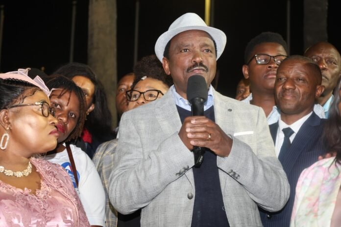 Kalonzo Musyoka Kalonzo Musyoka arrives at Jomo Kenyatta International Airport before addressing the Northern Kenya drought crisis.