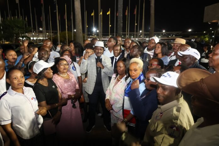 Kalonzo Musyoka Kalonzo Musyoka arrives at Jomo Kenyatta International Airport after a US tour focused on diaspora engagement and national development.