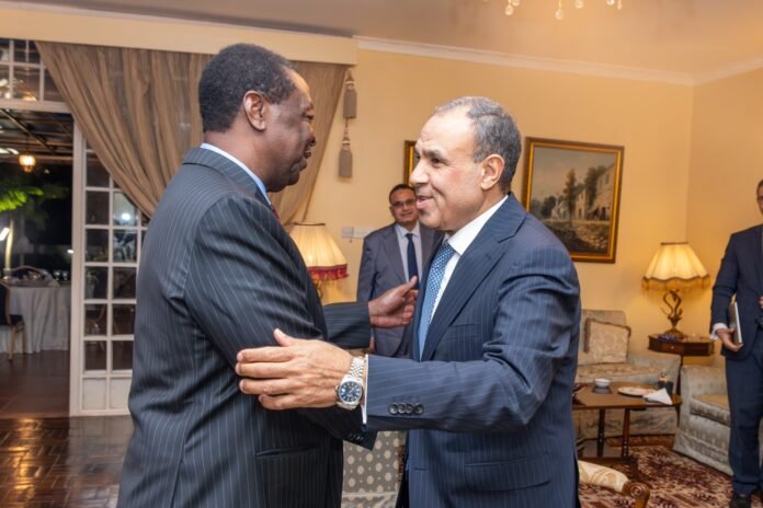 Kenya-Egypt Prime Cabinet Secretary Musalia Mudavadi and Egypt Foreign Minister Badr Abdelatty meeting in Nairobi for strategic partnership talks.