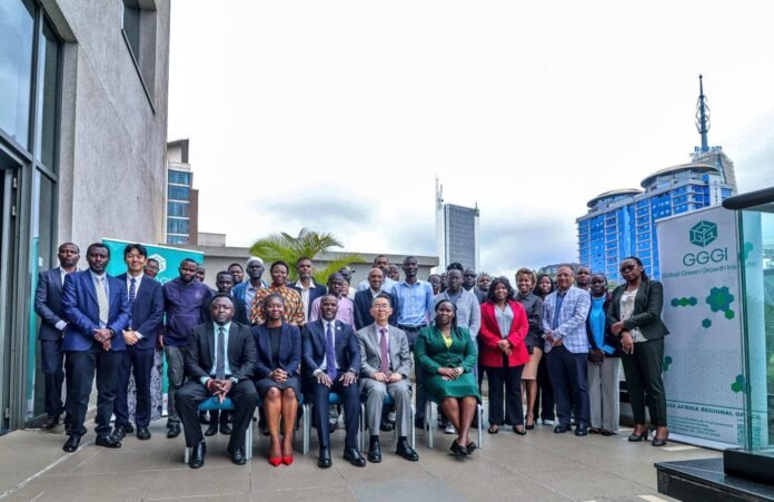 Dr. Eng. Festus Ngeno, Principal Secretary for Environment and Climate Change (center), poses with stakeholders at the launch of Kenya’s Plastic Circular Investment Initiative, aimed at modernizing waste management and promoting sustainable recycling, February 2026.