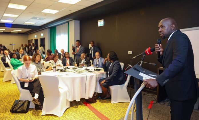 Kipchumba Murkomen Kipchumba Murkomen, Cabinet Secretary for Interior, addresses delegates at the Africa Community Corrections Roundtable in Nairobi.